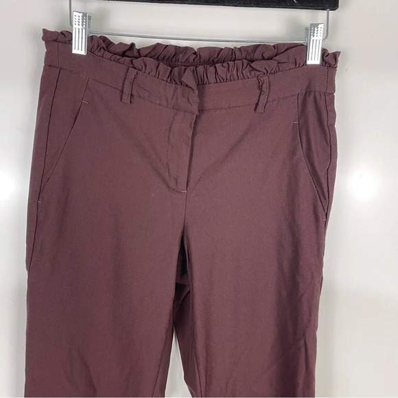 89th + Madison Paper Bag High Waist Trousers Office Career Wear Size 8 - Picture 3 of 8